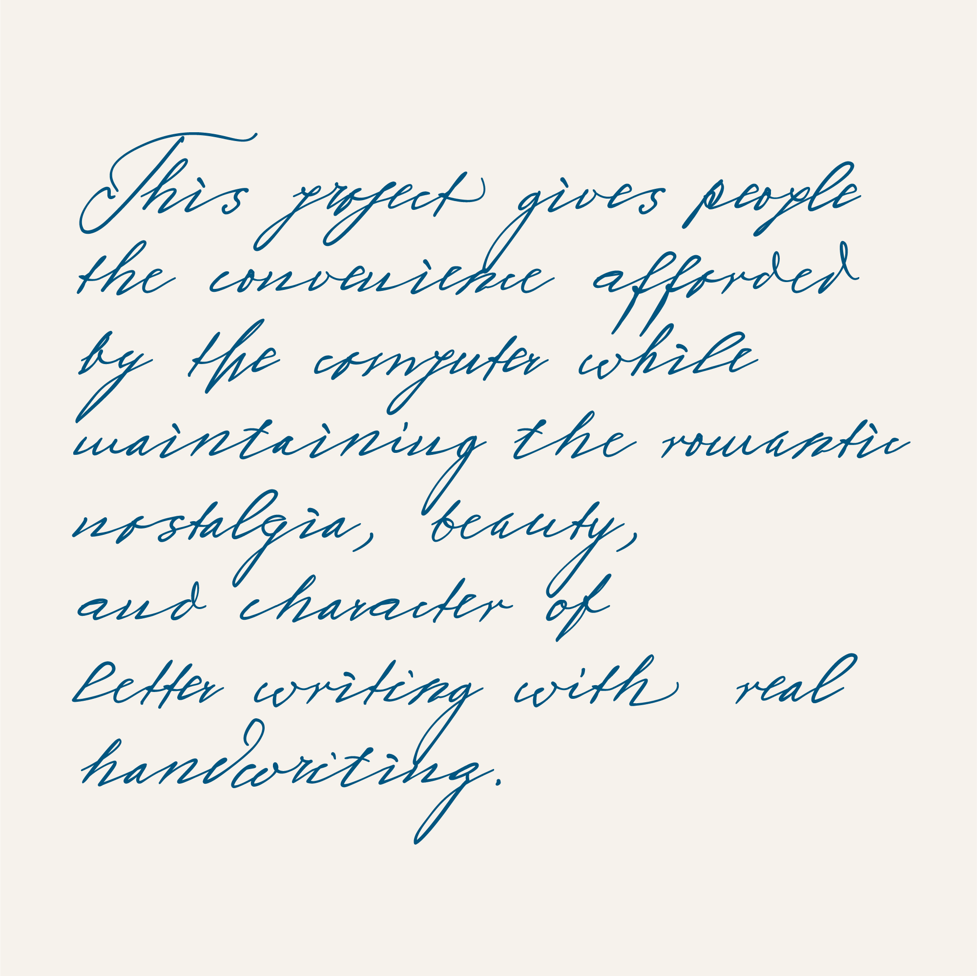 Handwriting font