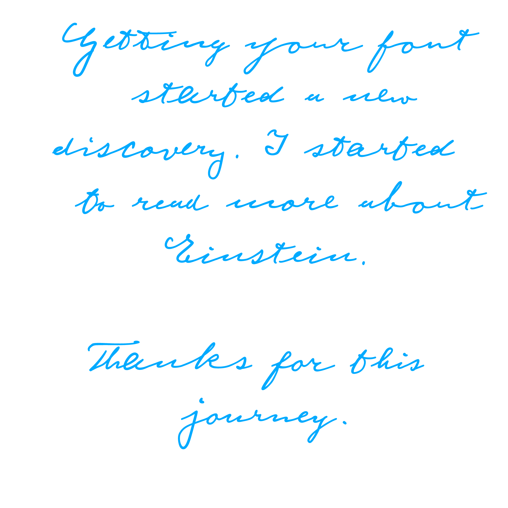 Handwriting font