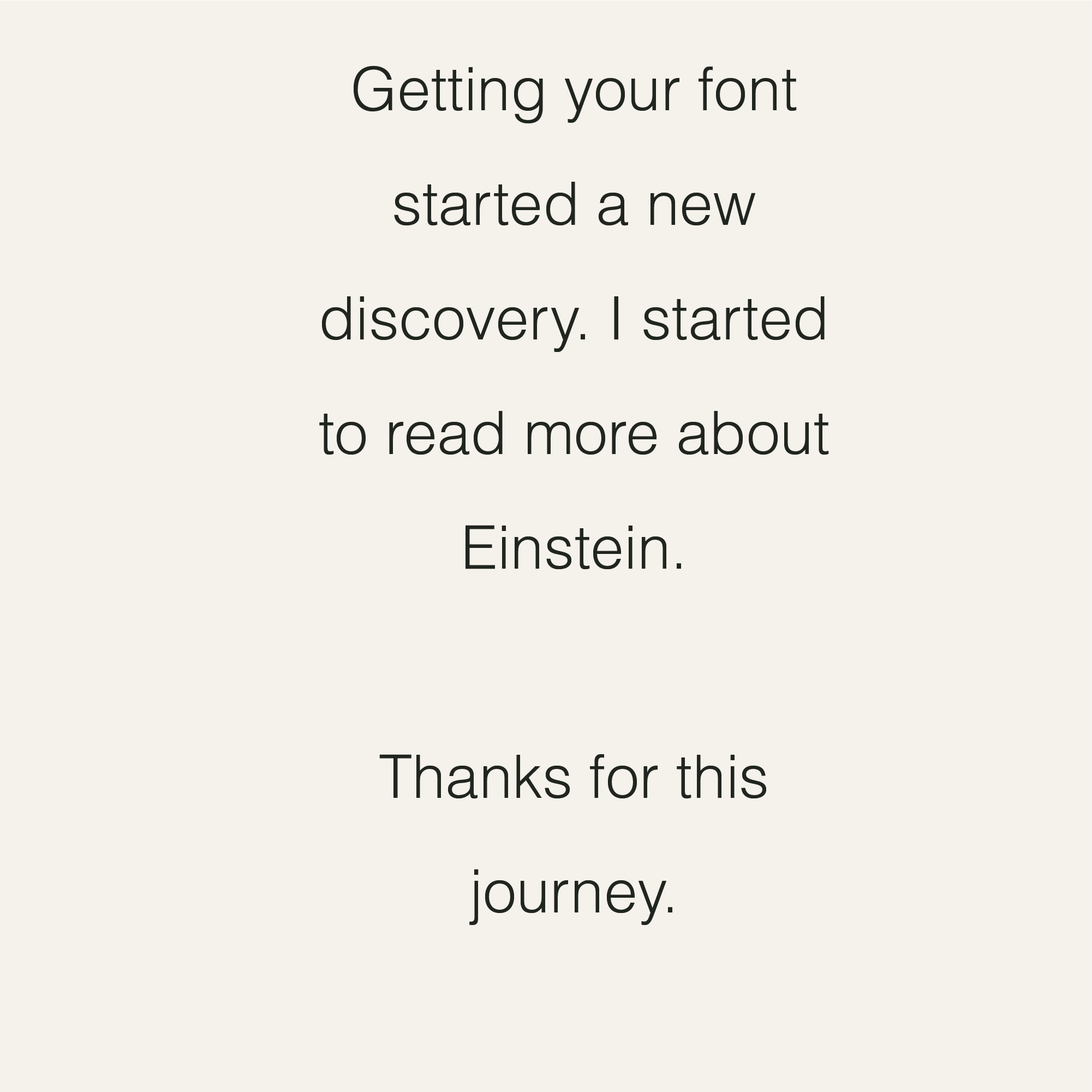 Regular font