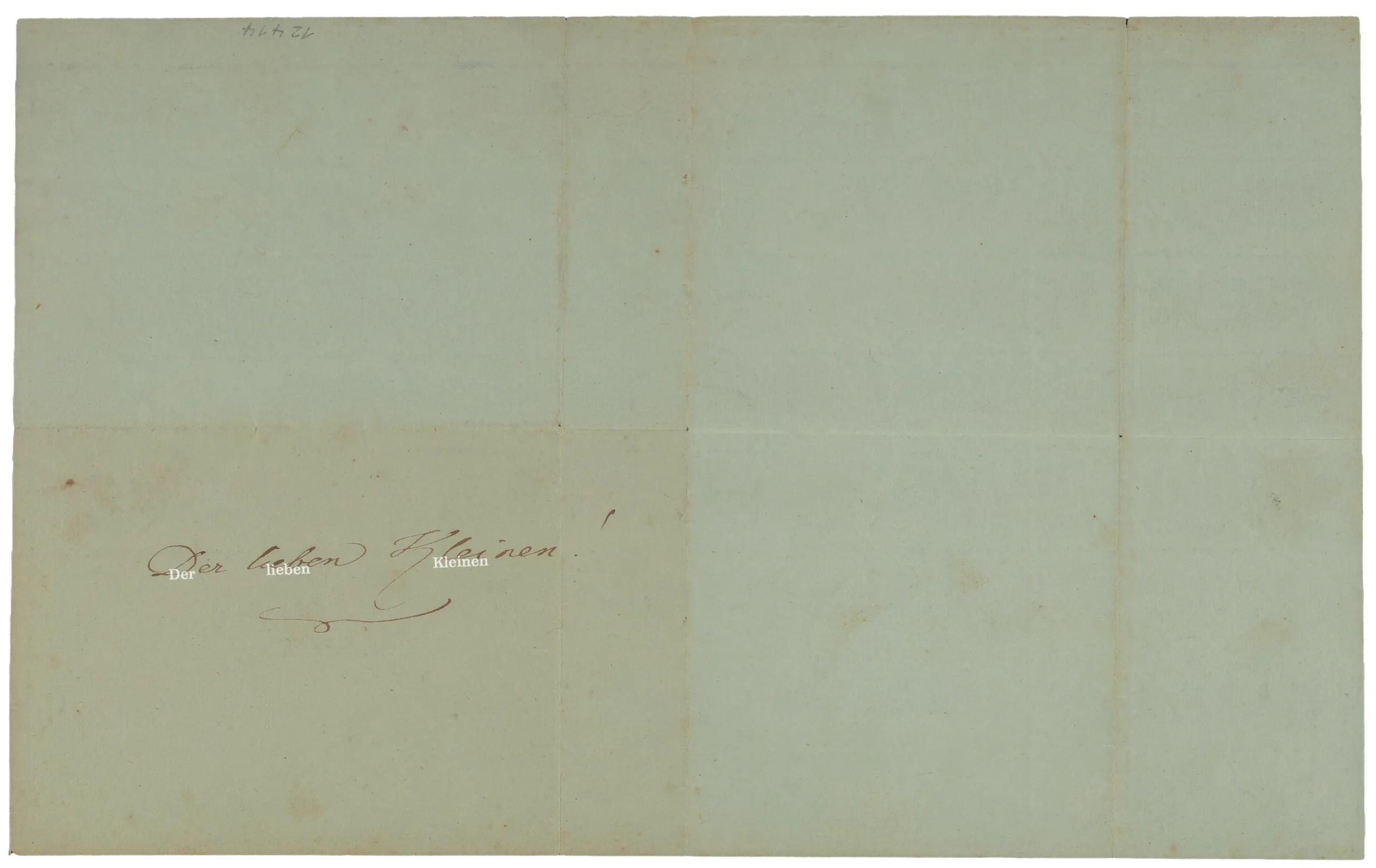 Handwritten page by Johann Wolfgang von Goethe: „Ein Spiegel, er ist mir geworden...“ (1814-1820), Hs-12414_007